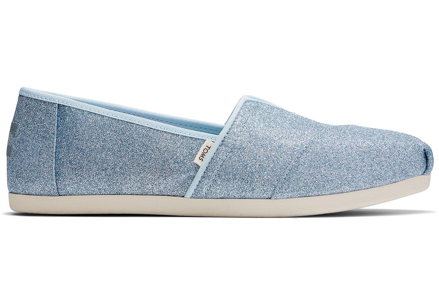 Toms Glitter Classics - Womens Alpargata Espadrilles - Light Blue - NZ - 328194XFJ